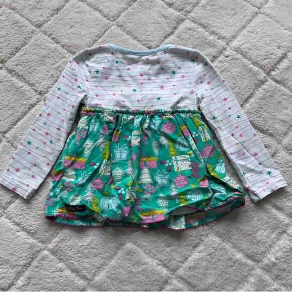 Matilda Jane | White and Green Winter Dreamscape Top | Size 2T - Picture 3 of 9
